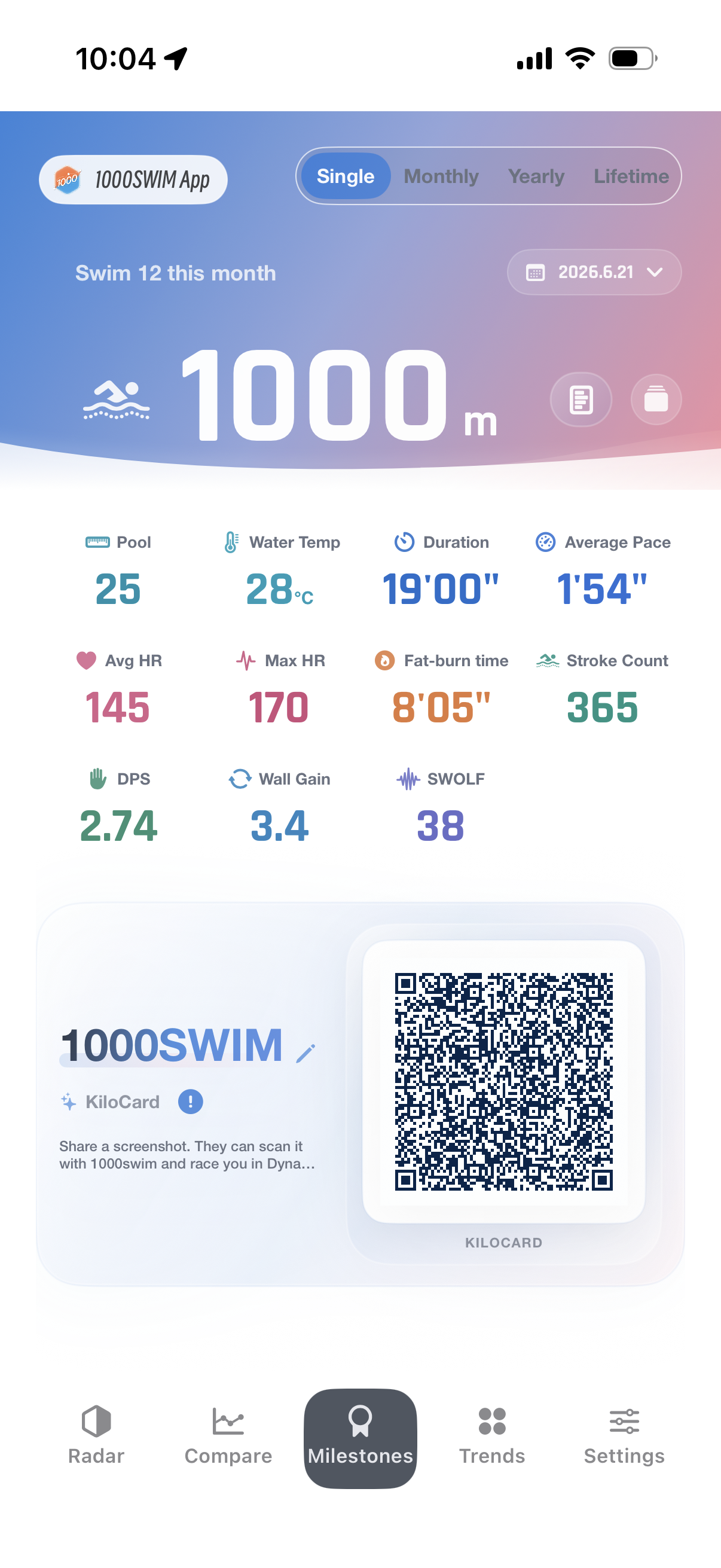 KiloCard screenshot